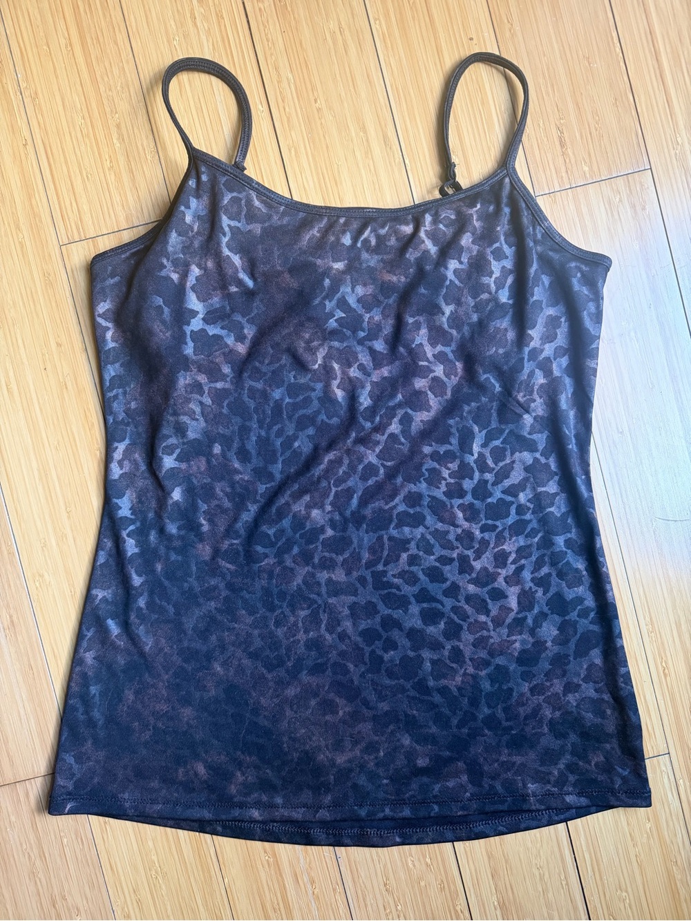 Express Black Brown Leopard Print Cami Tank Top